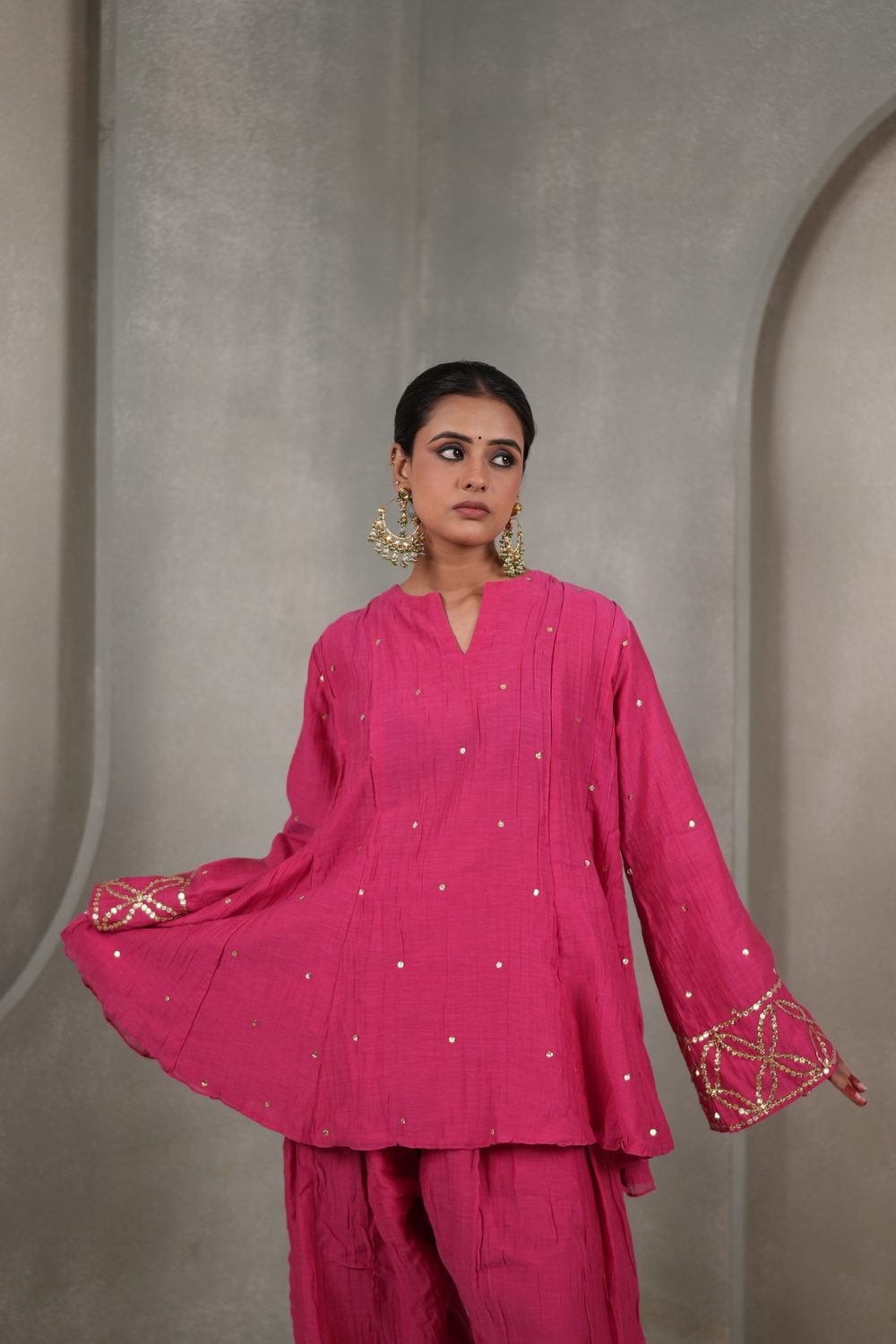 Nazneen Notch Farshi Salwar Suit Set